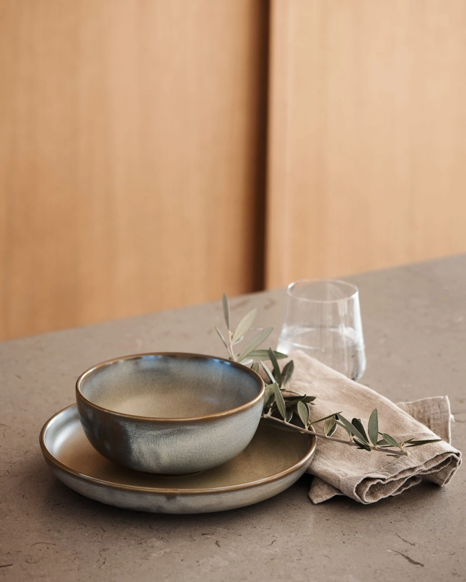 DUKA Toscana Essteller, 25 Cm, Grün 5 DUKA Toscana Essteller, 25 Cm, Grün – Bild 5