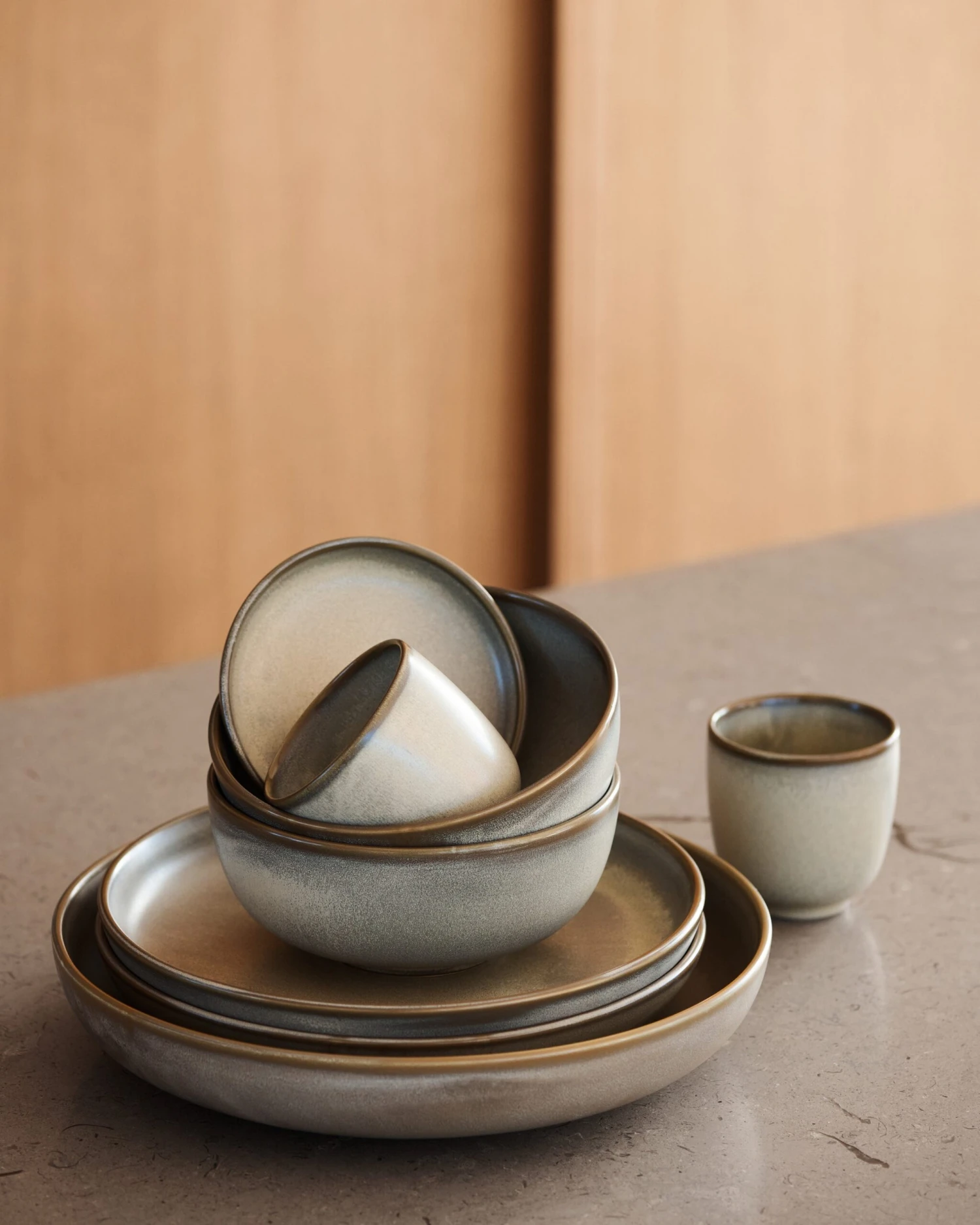 DUKA Toscana Essteller, 25 Cm, Grün 6 DUKA Toscana Essteller, 25 Cm, Grün – Bild 6